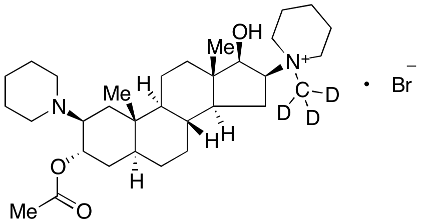 1-[(2β,3α,5α,16β,17β)-3-(Acetyloxy)-17-hydroxy-2-(1-piperidinyl)androstan-16-yl]-1-methylpiperidinium Bromide-d3