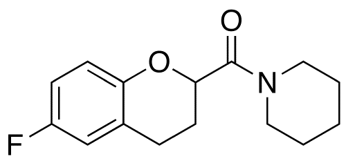 1-[(6-Fluoro-3,4-dihydro-2H-1-benzopyran-2-yl)carbonyl]piperidine