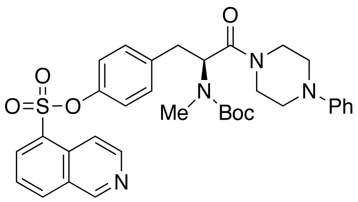 1-[(S)-O-(5-Isoquinolinesulfonyl)-N-tert-boc-N-methyltyrosyl]-4-phenyl-piperazine