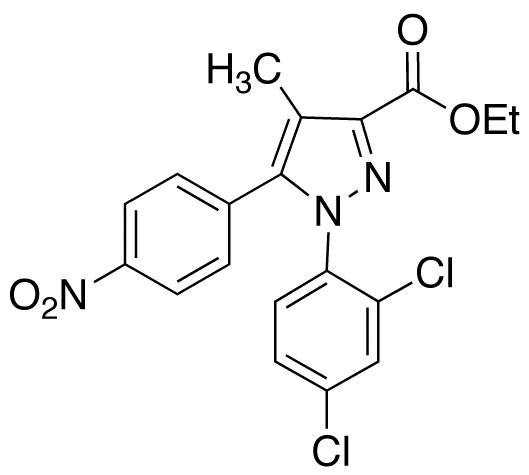 1-(2,4-Dichlorophenyl)-4-methyl-5-(4-nitrophenyl)-1H-pyrazole-3-carboxylic Acid Ethyl Ester