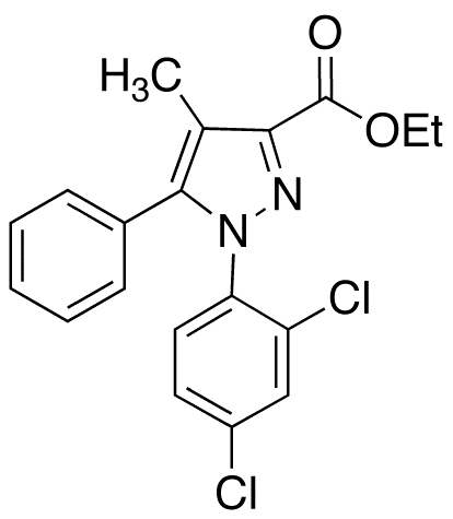 1-(2,4-Dichlorophenyl)-4-methyl-5-phenyl-1H-pyrazole-3-carboxylic Acid Ethyl Ester