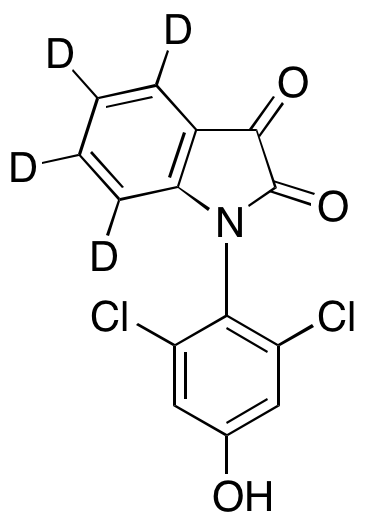 1-(2,6-Dichloro-4-hydroxyphenyl)indoline-2,3-dione-d4