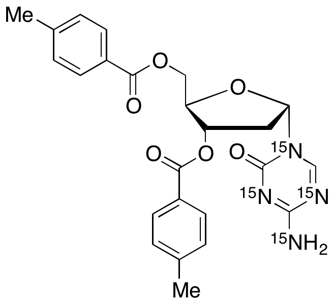 1-(2’-Deoxy-3’,5’-di-O-toluoyl-α-D-ribofuranosyl)-2-oxo-4-amino-1,2-dihydro-1,3,5-triazine-15N4