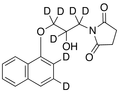 1-[2-Hydroxy-3-(1-naphthalenyloxy)propyl]-2,5-pyrrolidinedione-d7