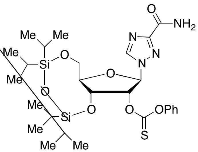 1-[2-O-(Phenoxythioxomethyl)-3,5-O-[1,1,3,3-tetrakis(1-methylethyl)-1,3-disiloxanediyl]-β-D-ribofuranosyl]-1H-1,2,4-triazole-3-carboxamide