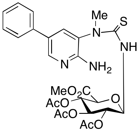 1-(2-amino-5-phenylpyridin-3-yl)-1-methylthiourea N-β-D-Glucuronide Methyl Ester Triacetate