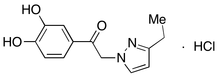 1-(3,4-Dihydroxyphenyl)-2-(3-ethyl-1H-pyrazol-1-yl)ethanone Hydrochloride