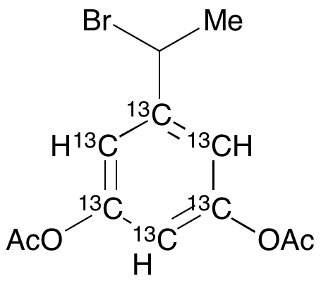 1-(3,5-Diacetoxyphenyl)-1-bromoethane-13C6