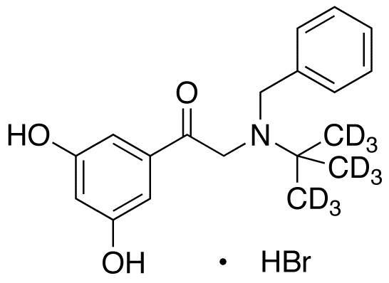 1-(3,5-Dihydroxyphenyl)-2-[(1,1-dimethylethyl)(phenylmethyl)amino]ethanone-d9 Hydrobromide