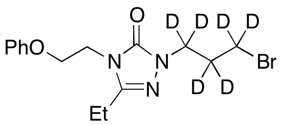 1-(3-Bromopropyl)-3-ethyl-4-(2-phenoxyethyl)-1H-1,2,4-triazol-5(4H)-d5