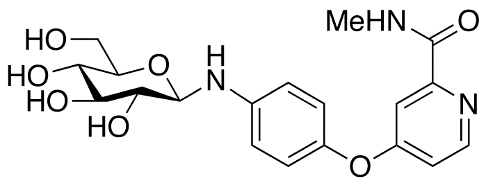 1-[4-[[2-[(Methylamino)carbonyl]-4-pyridinyl]oxy]phenyl]amino-1-deoxy-β-D-glucopyranose