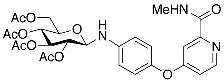 1-[4-[[2-[(Methylamino)carbonyl]-4-pyridinyl]oxy]phenyl]amino-1-deoxy-2,3,4,6-tetraacetate-β-D-glucopyranose