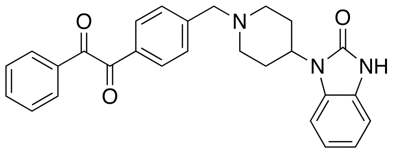 1-(4-{[4-(2-Oxo-2,3-dihydro-1H-benzimidazol-1-yl)piperidin-1-yl]methyl}phenyl)-2-phenylethane-1,2-dione