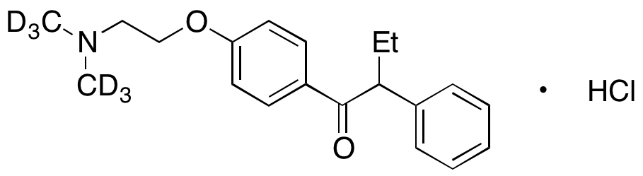 1-[4-[2-Dimethylamino)ethoxy]phenyl]-2-phenyl-1-butanone-d6 Hydrochloride