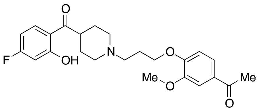 1-[4-[3-[4-(4-Fluoro-2-hydroxybenzoyl)-1-piperidinyl]propoxy]-3-methoxyphenyl]-ethanone