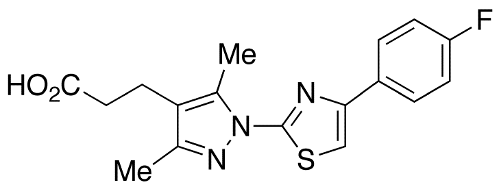 1-[4-(4-Fluorophenyl)-2-thiazolyl]-3,5-dimethyl-1H-pyrazole-4-propanoic Acid