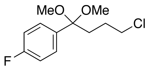 1-(4-Chloro-1,1-dimethoxybutyl)-4-fluorobenzene