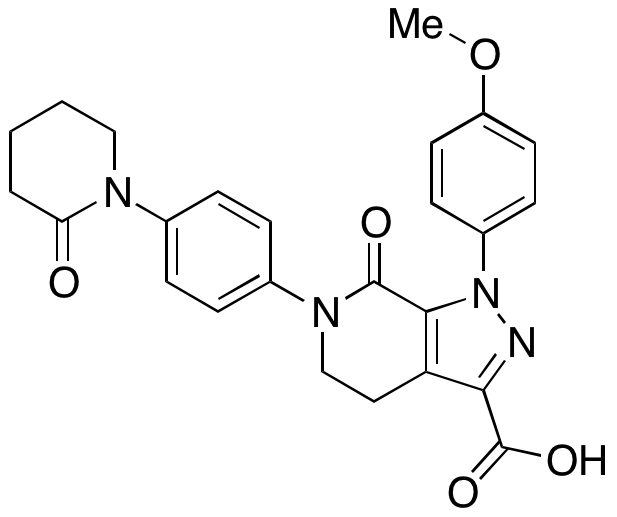 1-(4-Methoxyphenyl)-7-oxo-6-[4-(2-oxopiperidin-1-yl)phenyl]-4,5,6,7-tetrahydro-1H-pyrazolo[3,4-c]pyridine-3-carboxylic Acid