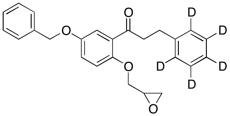 1-(5-(Benzyloxy)-2-(oxiran-2-ylmethoxy)phenyl)-3-phenyl-d5-propan-1-one