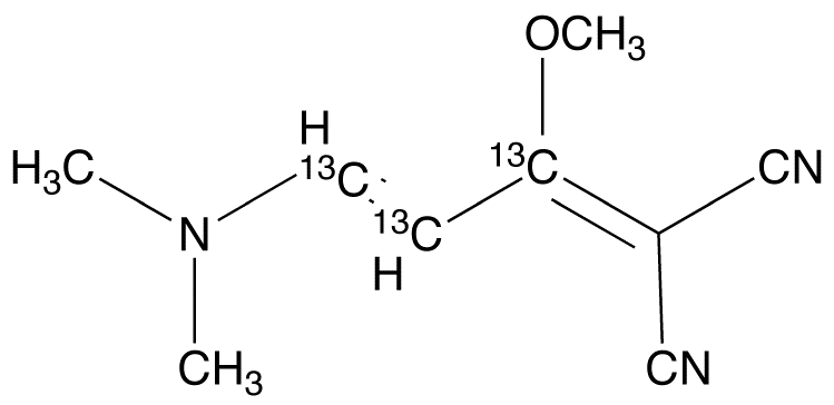 1,1-Dicyano-2-methoxy-4-dimethylamino-1,3-butadiene-13C3