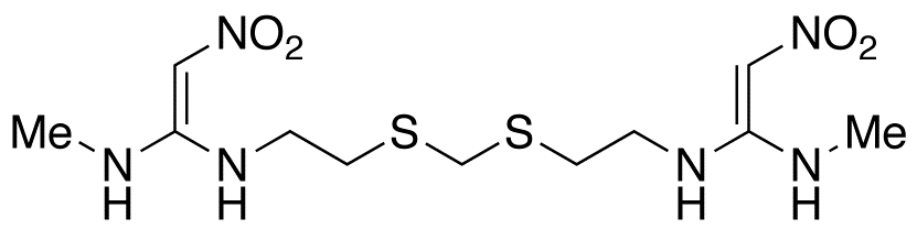 1,1’-N-[Methylenebis(sulphanediylethylene)]bis(N’-methyl-2-nitroethene-1,1-diamine