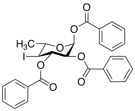 1,2,3-Tri-O-benzoyl-4,6-dideoxy-4-iodo-α-L-glucopyranose