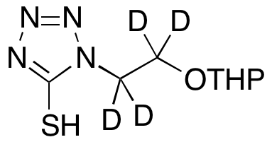 1,2-Dihydro-1-[2-[(tetrahydro-2H-pyran-2-yl)oxy]ethyl]-5H-tetrazole-5-thione-d4