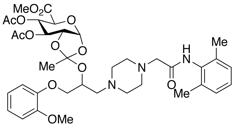 1,2-O-(1-Ranolazineethylidene)-4,5-di-O-acetyl-α-D-galactopyranuronic Acid Methyl Ester