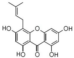 1,3,6,8-tetrahydroxy-4-(3-methyl-2-buten-1-yl)-9H-Xanthen-9-one