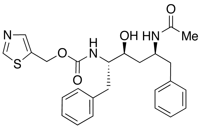 1,3-Thiazol-5-ylmethyl N-[(1S,2S,4S)-4-(acetylamino)-1-benzyl-2-hydroxy-5-phenylpentyl]carbamate