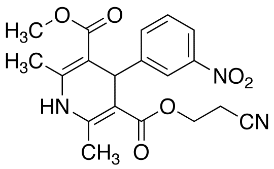 1,4-Dihydro-2,6-dimethyl-4-(3-nitrophenyl)-3,5-pyridinedicarboxylic Acid 3-(2-Cyanoethyl) 5-Methyl Ester