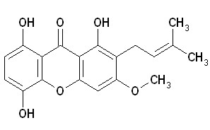 1,5,8-Trihydroxy-3-methoxy-2-prenylxanthone