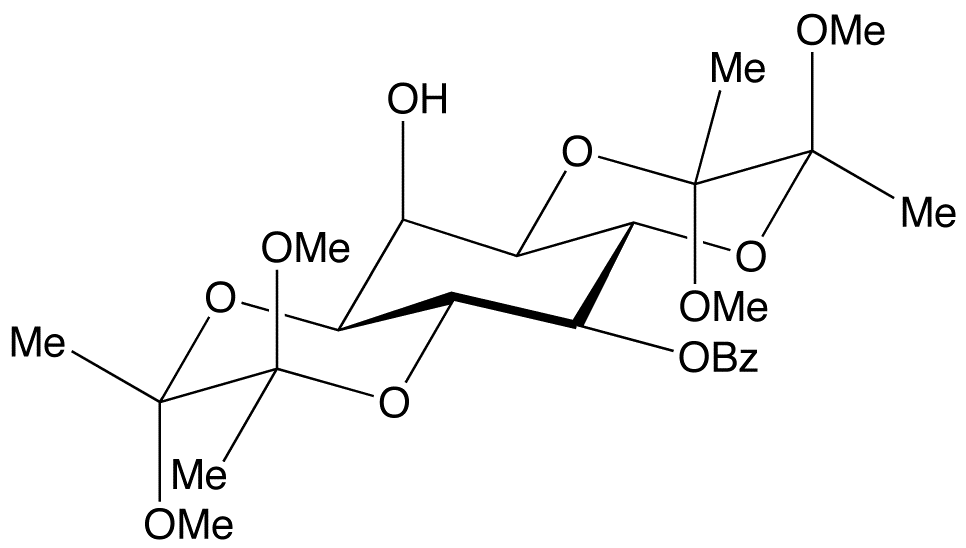 1,6-O-[(1R,2R)-1,2-Dimethoxy-1,2-dimethyl-1,2-ethanediyl]-3,4-O-[(1S,2S)-1,2-dimethoxy-1,2-dimethyl-1,2-ethanediyl]-5-benzoate-myo-inositol