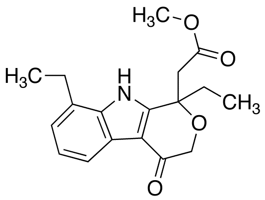 1,8-Diethyl-1,3,4,9-tetrahydro-4-oxo-pyrano[3,4-b]indole-1-acetic Acid Methyl Ester