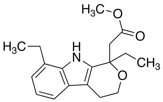 1,8-Diethyl-1,3,4,9-tetrahydro-pyrano[3,4-b]indole-1-acetic Acid Methyl Ester