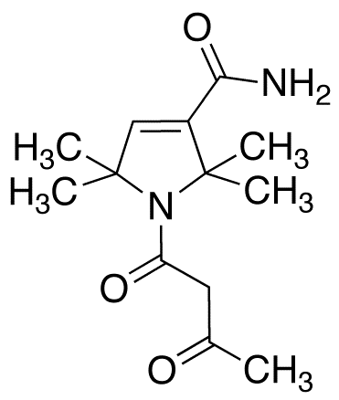 1-Acetoacetyl-2,2,5,5-tetramethyl-3-pyrroline-3-carboxamide