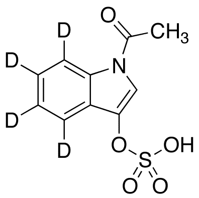 1-Acetyl-3-indoxyl-d4 Sulfate