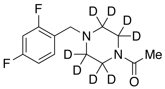 1-Acetyl-4-(2,4-difluorobenzyl)piperazine-d8