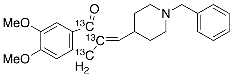 1-Benzyl-4-[(5,6-dimethoxy-1-oxoindan-2-ylidene)methyl]piperidine-13C3