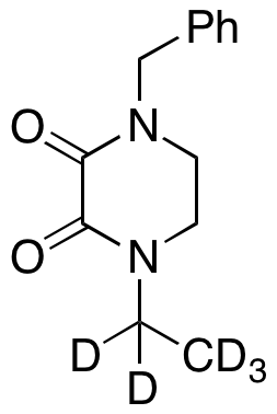 1-Benzyl-4-ethylpiperazine-2,3-dione-d5