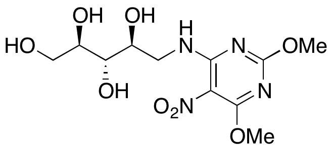 1-Deoxy-1-[(2,6-dimethoxy-5-nitro-4-pyrimidinyl)amino]-D-ribitol