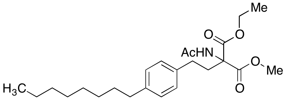 1-Ethyl 3-methyl 2-acetamido-2-(4-octylphenethyl)malonate