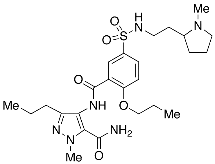 1-Methyl-4-[[5-[[[2-(1-methyl-2-pyrrolidinyl)ethyl]amino]sulfonyl]-2-propoxybenzoyl]amino]-3-propyl-1H-pyrazole-5-carboxamide