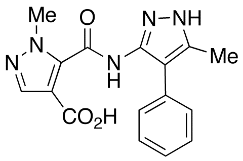 1-Methyl-5-[[(5-methyl-4-phenyl-1H-pyrazol-3-yl)amino]carbonyl]-1H-pyrazole-4-carboxylic Acid