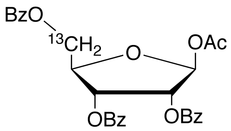 1-O-Acetyl 2,3,5-tri-O-benzoyl-beta-D-[5-13C]ribofuranoside