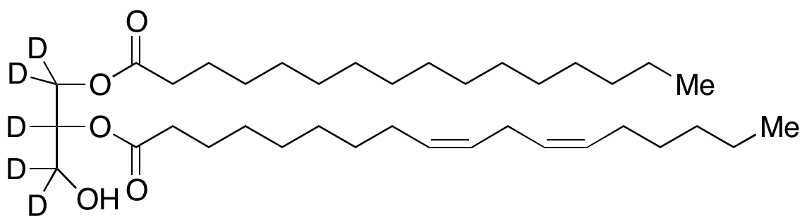 1-Palmitoyl-2-linoleoyl-rac-glycerol-d5