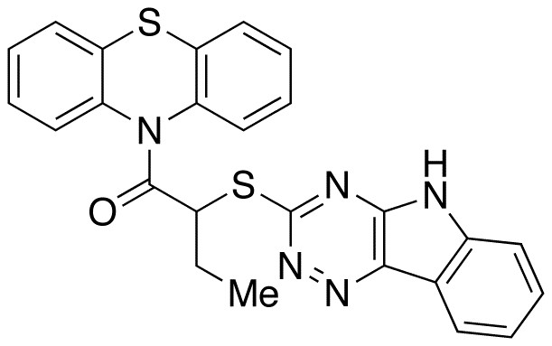 1-Phenothiazin-10-yl-2-(9H-1,3,4,9-tetraaza-fluoren-2-ylsufanyl)-butan-1-one (Inauhzin)