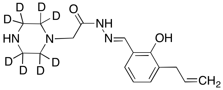 1-Piperazineacetic Acid 2-[[2-Hydroxy-3-(2-propen-1-yl)phenyl]methylene]hydrazide-d8