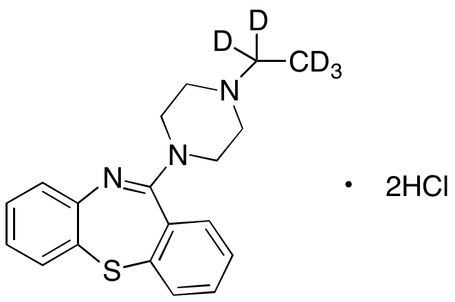 11-(4-Ethyl-1-piperazinyl)-dibenzo[b,f][1,4]thiazepine-D5 Dihydrochloride