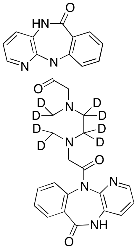 11,11’-(2,2’-(Piperazine-1,4-diyl)bis(acetyl))bis(5H-benzo[e]pyrido[3,2-b][1,4]diazepin-6(11H)-one)-d8